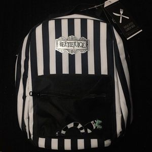 BEETLEJUICE Bioworld Insulated Gothic Striped Novelty Lunchbox